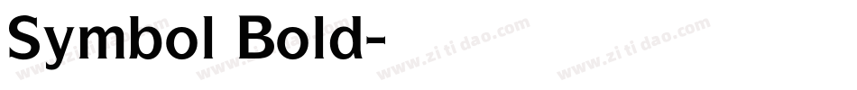 Symbol Bold字体转换